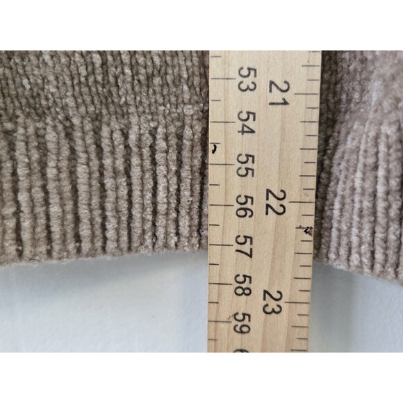 Alfred Dunner Sweater Womens PS Brown Patchwork Sequin Grandma Cozy Goblincore - Picture 6 of 7